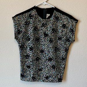 Vintage Orbach's 1950s Sequined Wool Top